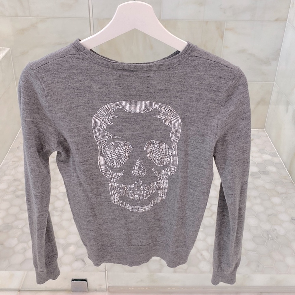 Light gray size S hundred percent merino wool. Zadig & Voltaire